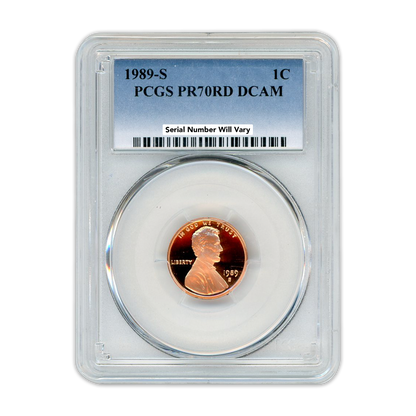 1989-S Lincoln Cent - PCGS PR70RD DCAM