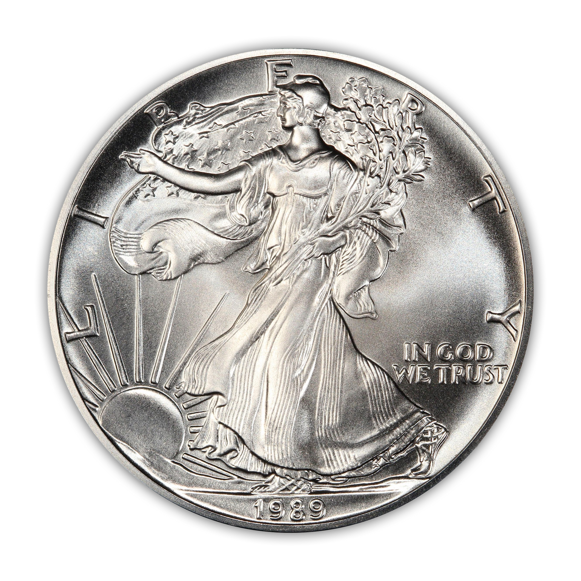 1989 Silver Eagle - Business Strike - Uncirculated - CoinsTV