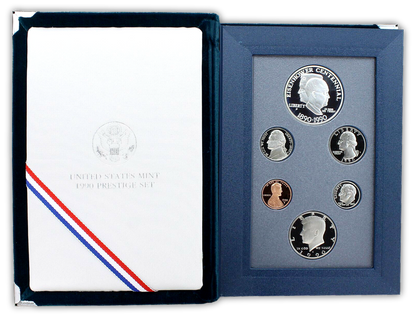 1990 US Prestige Proof Set - 6 Coins