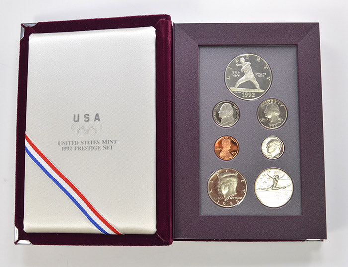 1992 US Prestige Proof Set - 7 Coins