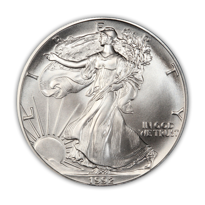1992 Silver Eagle - Business Strike - Uncirculated - CoinsTV