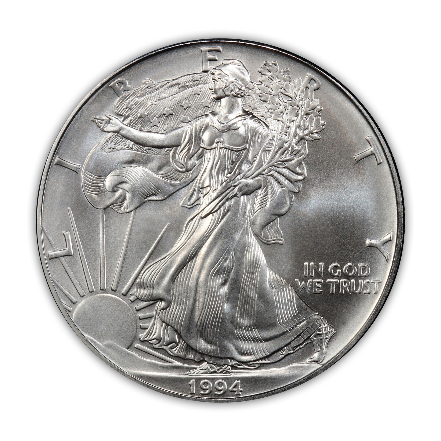 1994 Silver Eagle - Business Strike - Uncirculated - CoinsTV