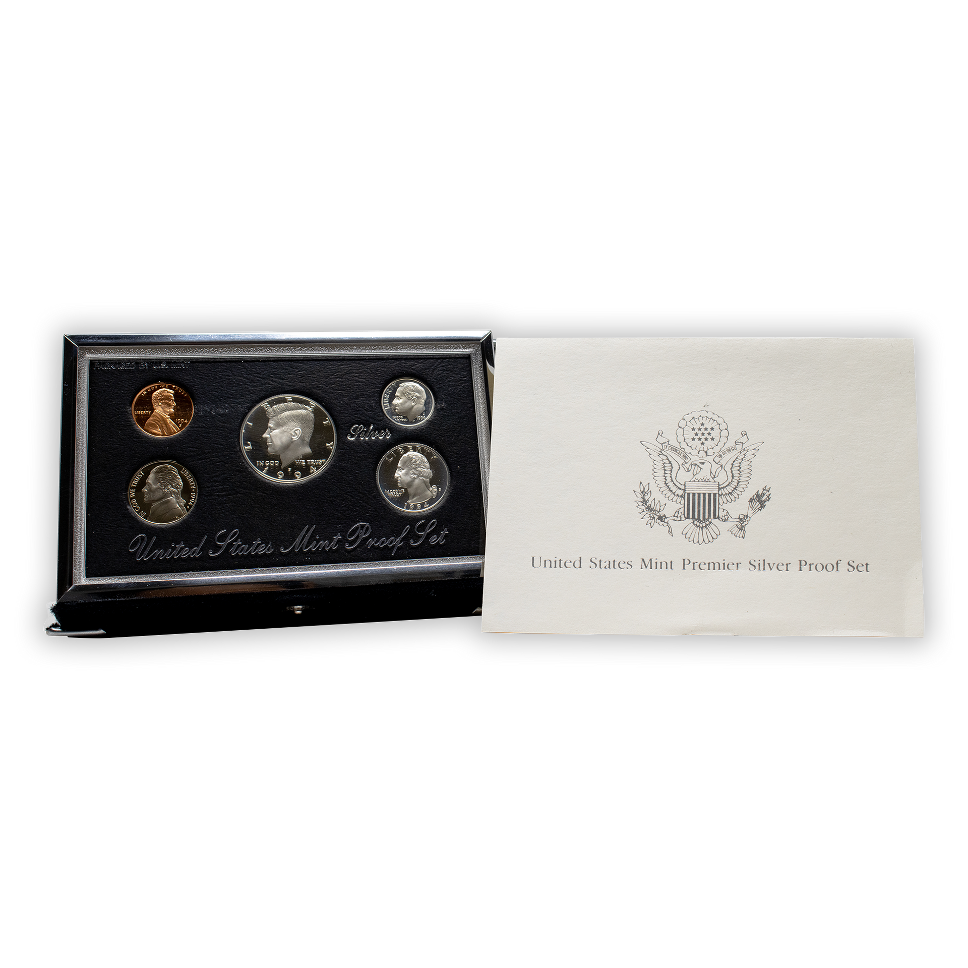 1994 Premier Silver Proof Set - 5 Coins | CoinsTV 1994 Premier Silver Proof Set - 5 Coins | CoinsTV