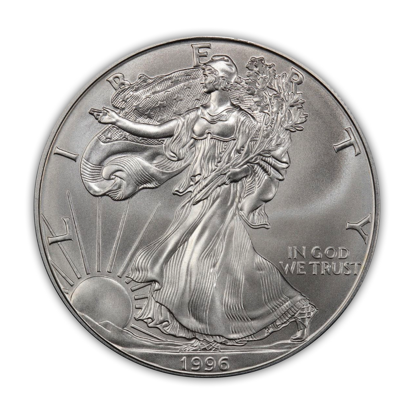 1996 Silver Eagle - Business Strike - Uncirculated - CoinsTV