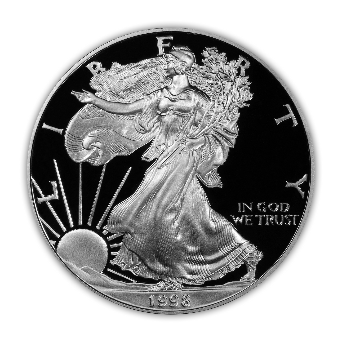 1998 Silver Eagle - Philadelphia Proof - Original Government Packaging (OGP)