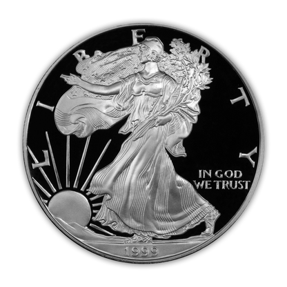 1999 Silver Eagle - Philadelphia Proof - Original Government Packaging (OGP)