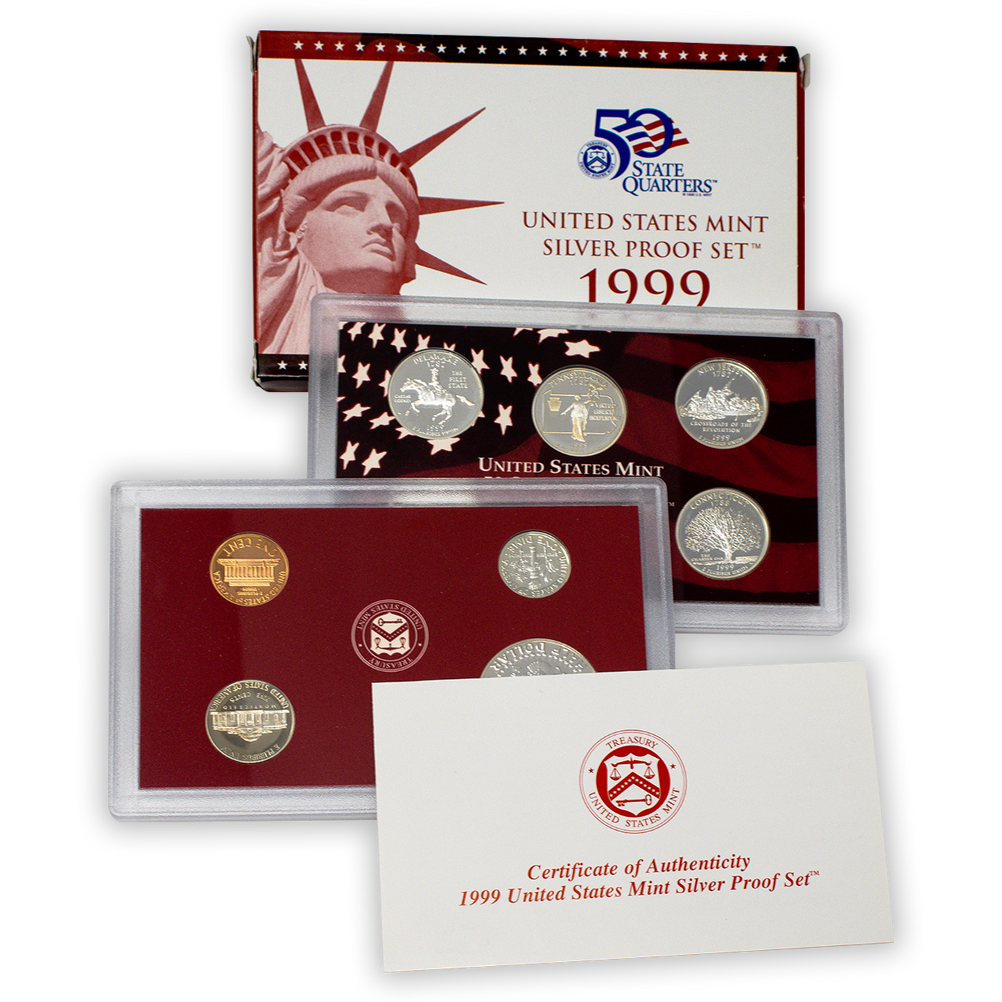 1999 Silver Proof Set - 9 Coins