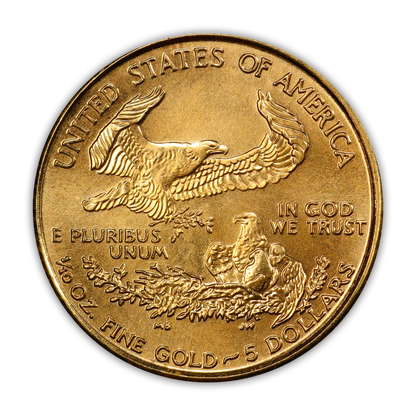 1999 $5 Gold Eagle - 1/10th oz - Business Strike - Uncirculated - CoinsTV