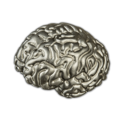 2023 Samoa Brain 2 oz Silver 3D Proof