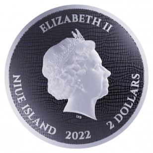 2022 1oz Niue - Welsh Dragon Silver - Brilliant Uncirculated