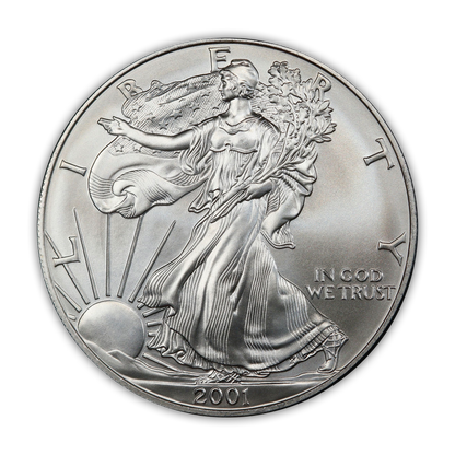 2001 Silver Eagle - Business Strike - Uncirculated - CoinsTV