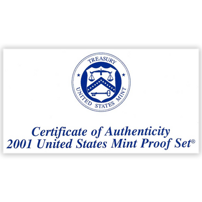 2001 US Proof Set - 10 Coins