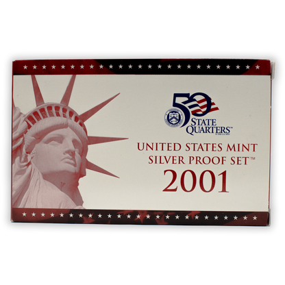 2001 Silver Proof Set - 10 Coins