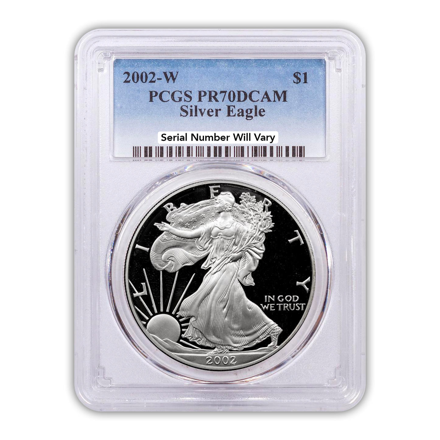 2002 Silver Eagle - Proof - PCGS PR70