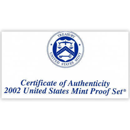 2002 US Proof Set - 10 Coins