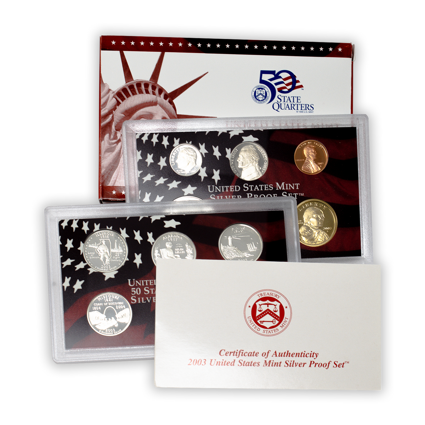 2003 Silver Proof Set - 10 Coins