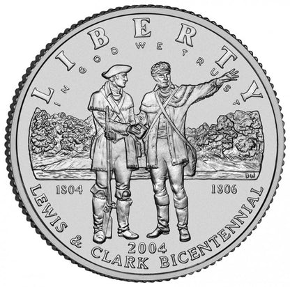 2004 Lewis & Clark  - Silver Commemorative Dollar BU
