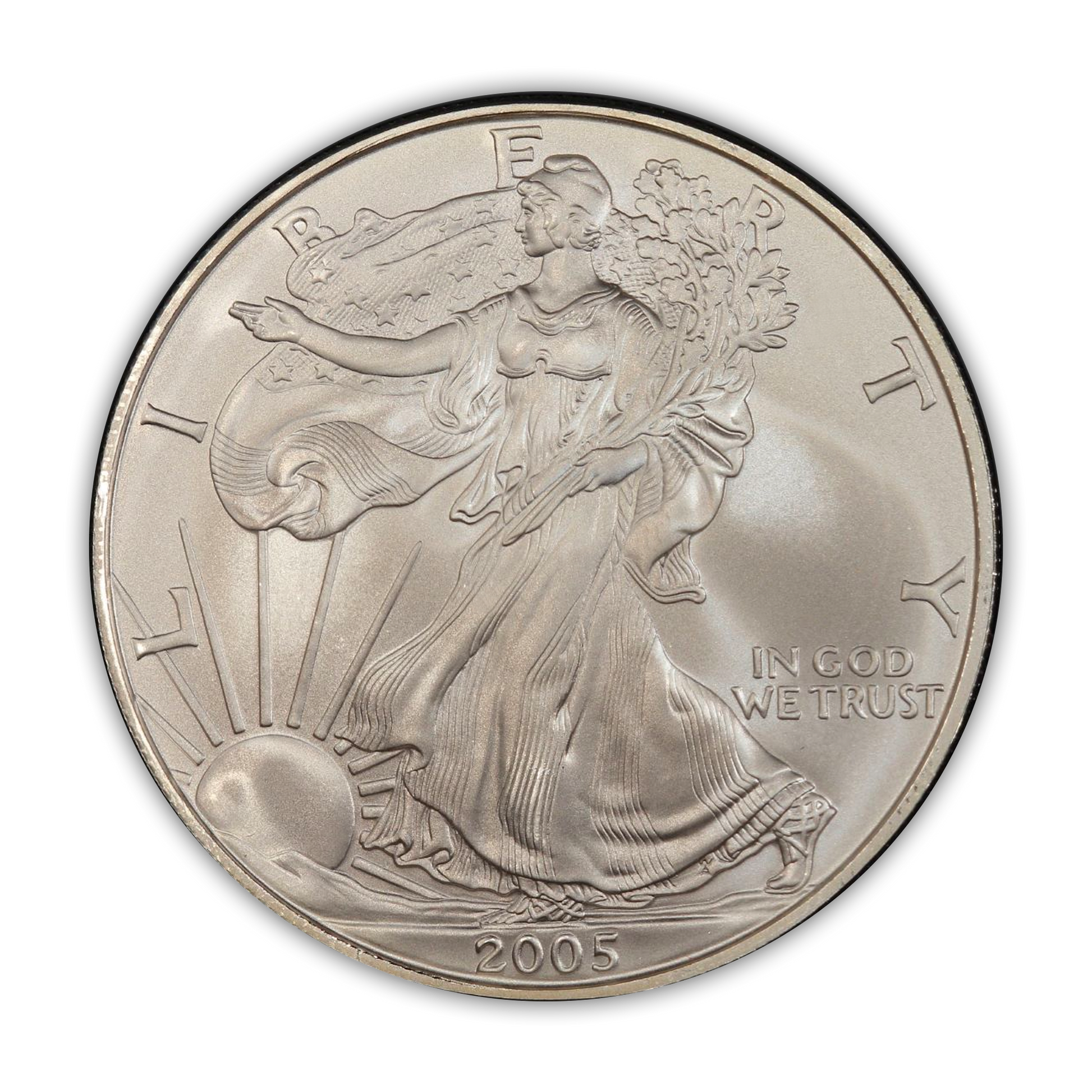2005 Silver Eagle - Business Strike - Uncirculated - CoinsTV