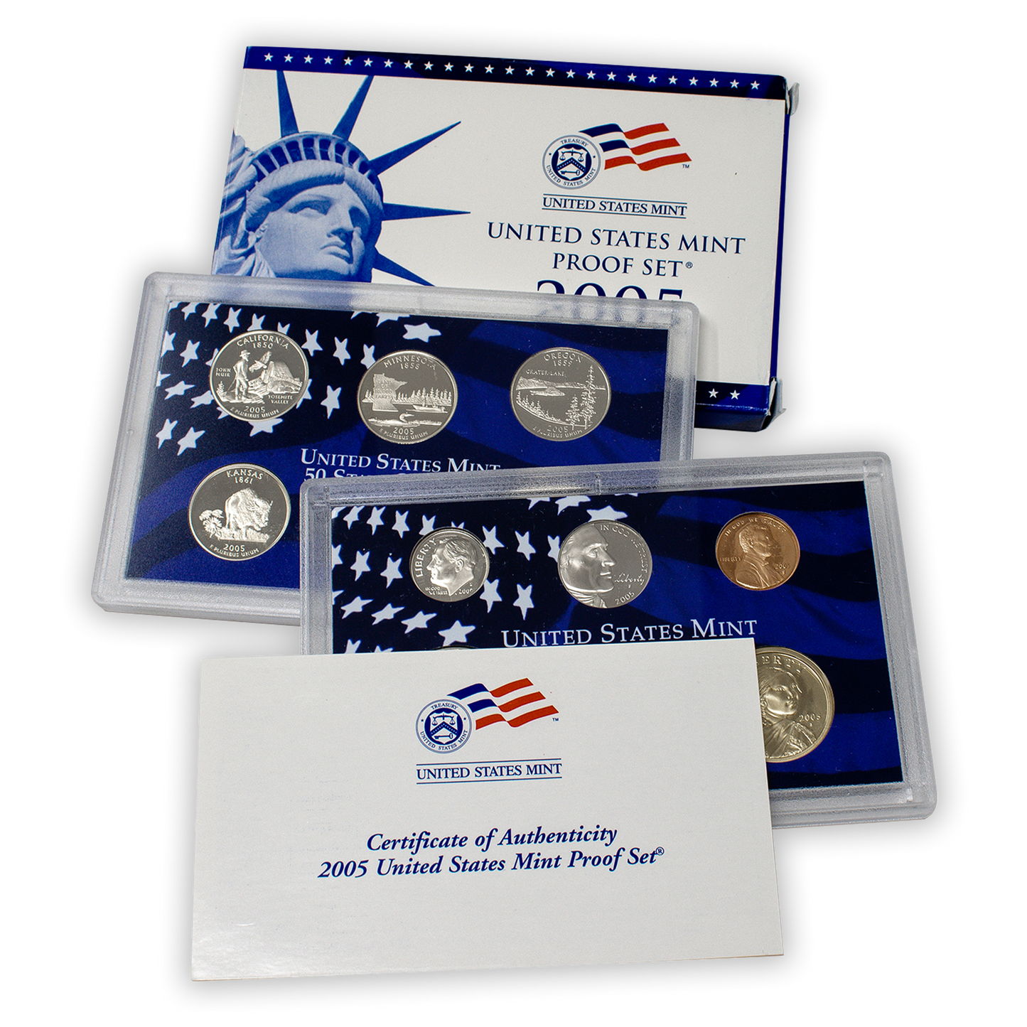 2005 US Proof Set - 11 Coins
