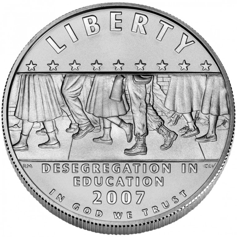 2007 Little Rock Central High Desegregation Silver Commem Dollar