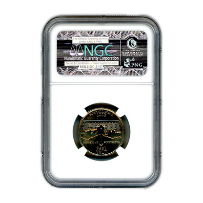 2007 Utah Quarter - Obverse Missing Clad Layer - NGC MS65