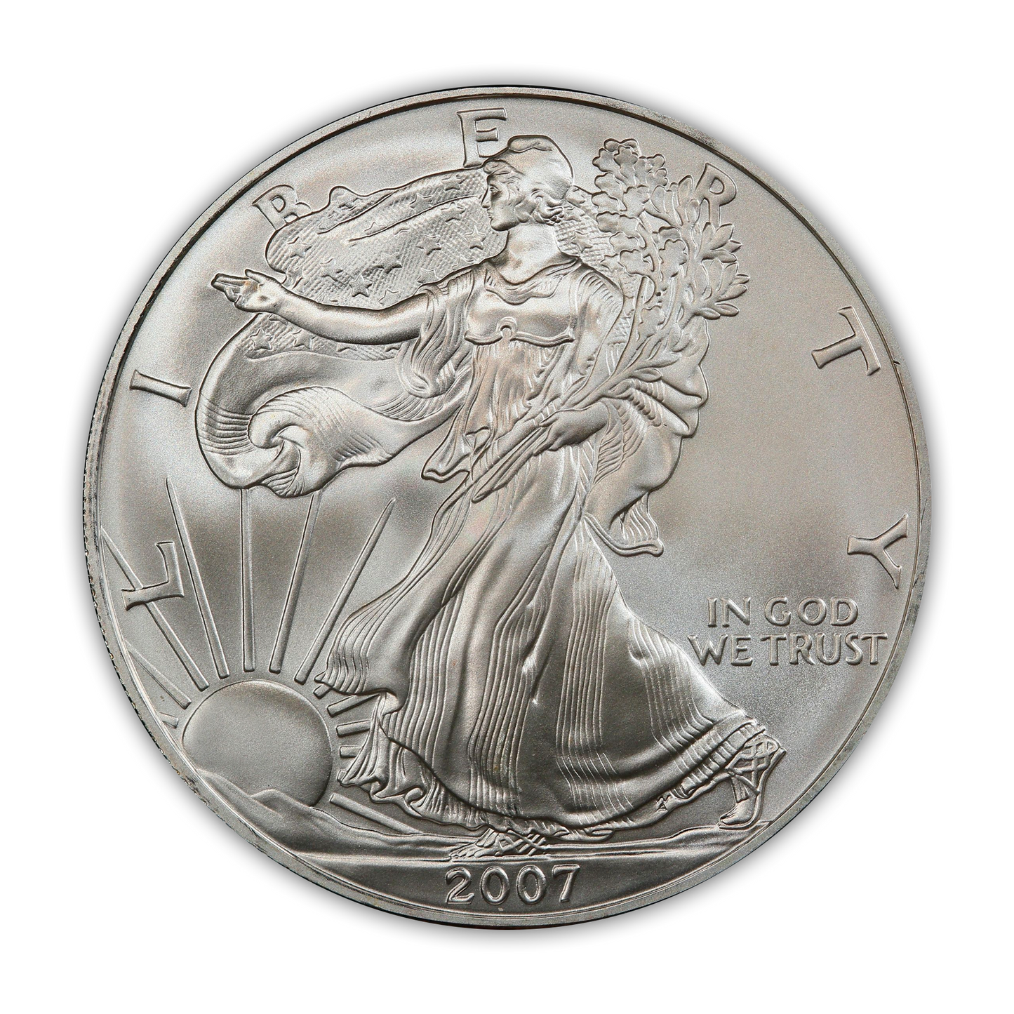 2007 Silver Eagle - Business Strike - Uncirculated - CoinsTV