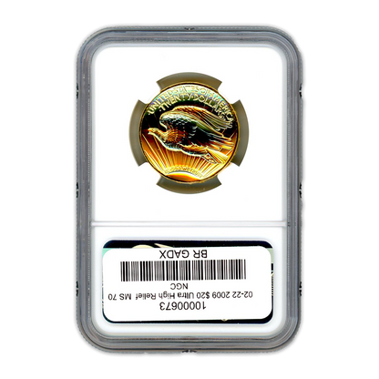 2009 $20 Ultra High Relief - NGC MS70