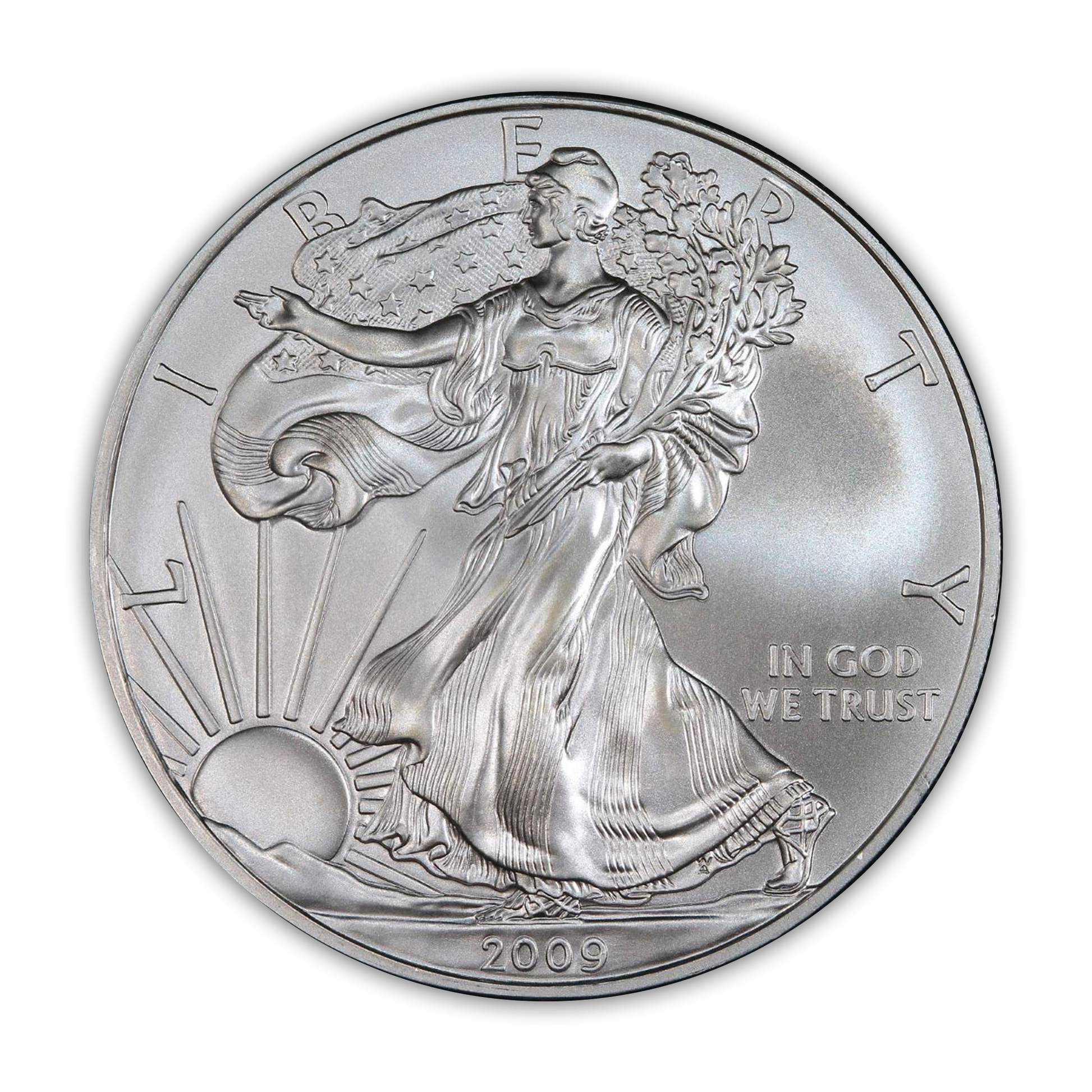 2009 Silver Eagle - Business Strike - Uncirculated - CoinsTV