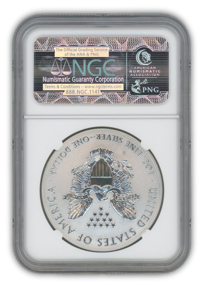 2012 Silver Eagle - Reverse Proof - NGC PF70 First Release Trolley Label