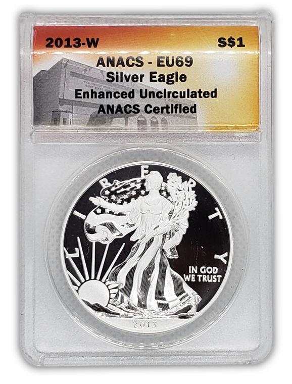 2013 W Silver Eagle 2 pc West Point 35th Anniversary Set - ANACS PR69 - CoinsTV