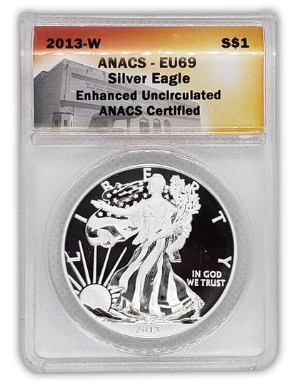 2013 W Silver Eagle 2 pc West Point 35th Anniversary Set - ANACS PR69 - CoinsTV