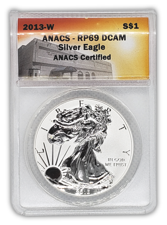 2013 W Silver Eagle 2 pc West Point 35th Anniversary Set - ANACS PR69 - CoinsTV