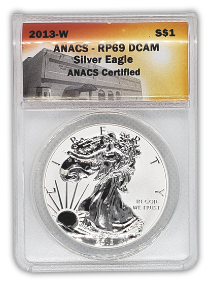 2013 W Silver Eagle 2 pc West Point 35th Anniversary Set - ANACS PR69 - CoinsTV
