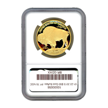 2013 $50 Gold Buffalo - 1 oz - NGC PF70