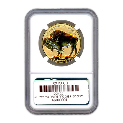 2013 $50 Gold Buffalo - 1oz - Reverse - NGC PF70 - CoinsTV