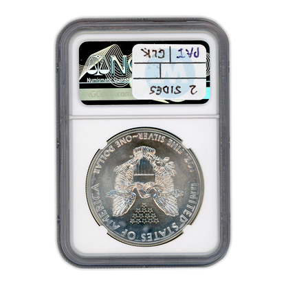 2014 $1 Silver Eagle - Mint Error - Weakly Struck NGC MS69