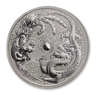 2017 Dragon & Phoenix Error 1 Oz Silver - Perth Mint - Business Strike  - NGC MS70