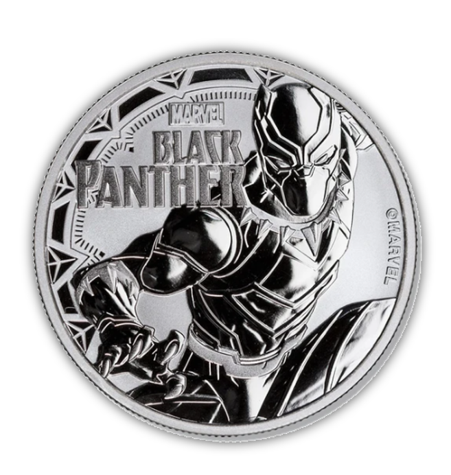 2018 Black Panther 1 Oz Silver Bullion - CoinsTV