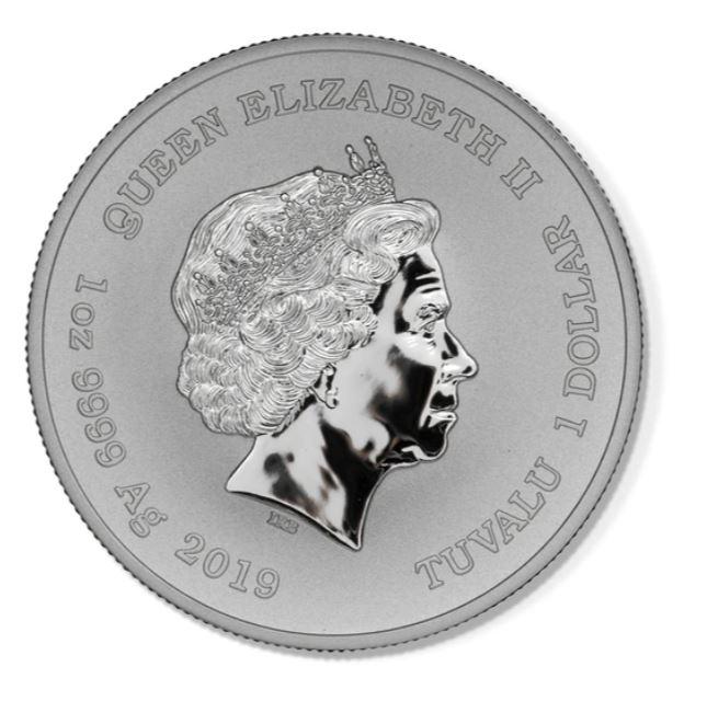 2019 Captain America 1 Oz Silver Bullion - CoinsTV
