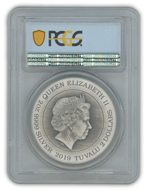 2019 $2 Alien 40th Anniversary 2 Oz Silver - PCGS MS70 First Strike
