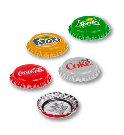 2020 Coca-Cola Vending Machine 4-Set $1 Bottle Cap Coins