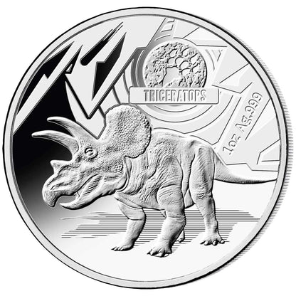2021 Age of Dinosaurs 1 Oz Silver Coin 3 pc Proof Set - CoinsTV