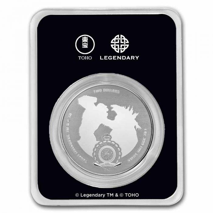 2021 Godzilla and Kong Collection - Mechagodzilla Colorized 1 Oz Silver