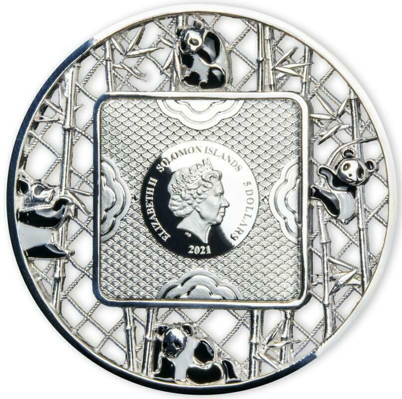 2021 Filigree Panda 2 oz Silver