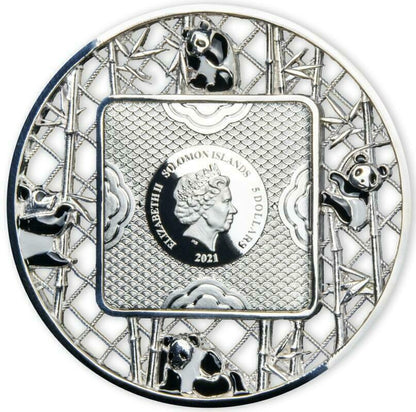 2021 Filigree Panda 2 oz Silver