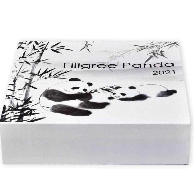 2021 Filigree Panda 2 oz Silver
