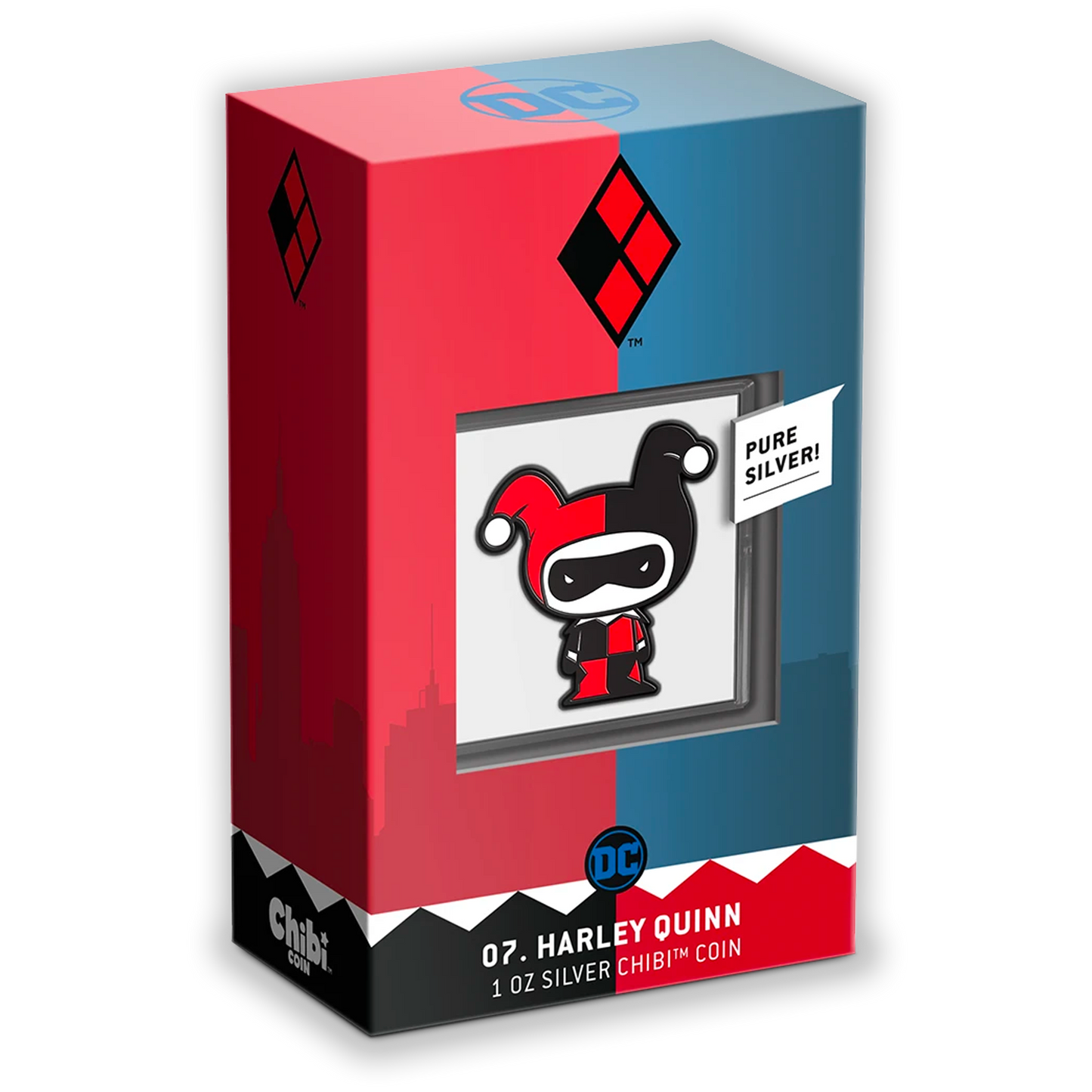 2021 Harley Quinn Chibi Collection 1 oz Silver Coin - New Zealand Mint
