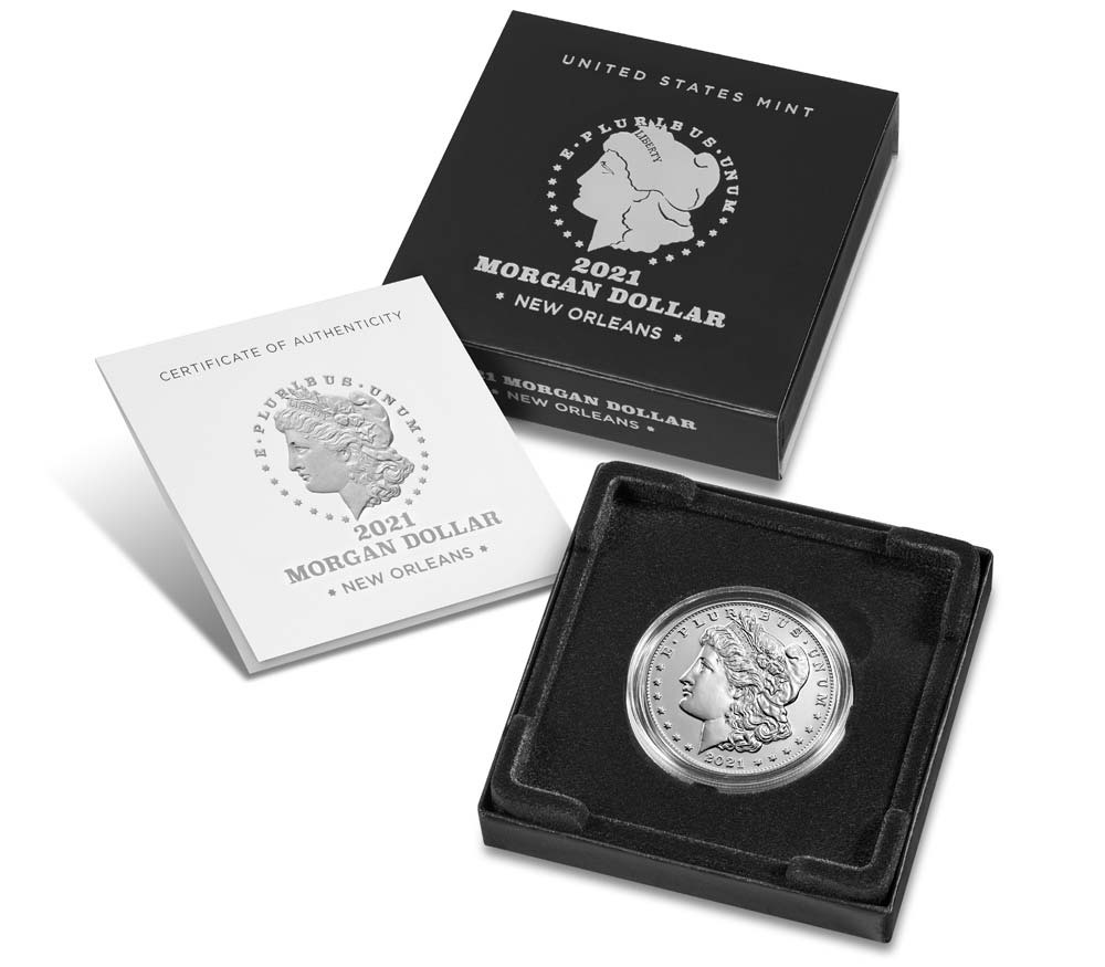 2021-O Morgan Silver Dollar New Orleans - Original Government Packaging
