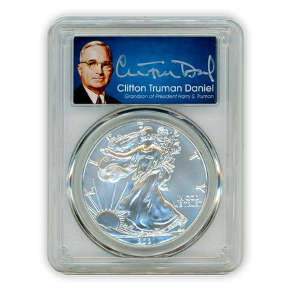 2021 P Silver Eagle Philadelphia - Type 1 - PCGS MS70 FDOI First Day of Issue - Truman Label