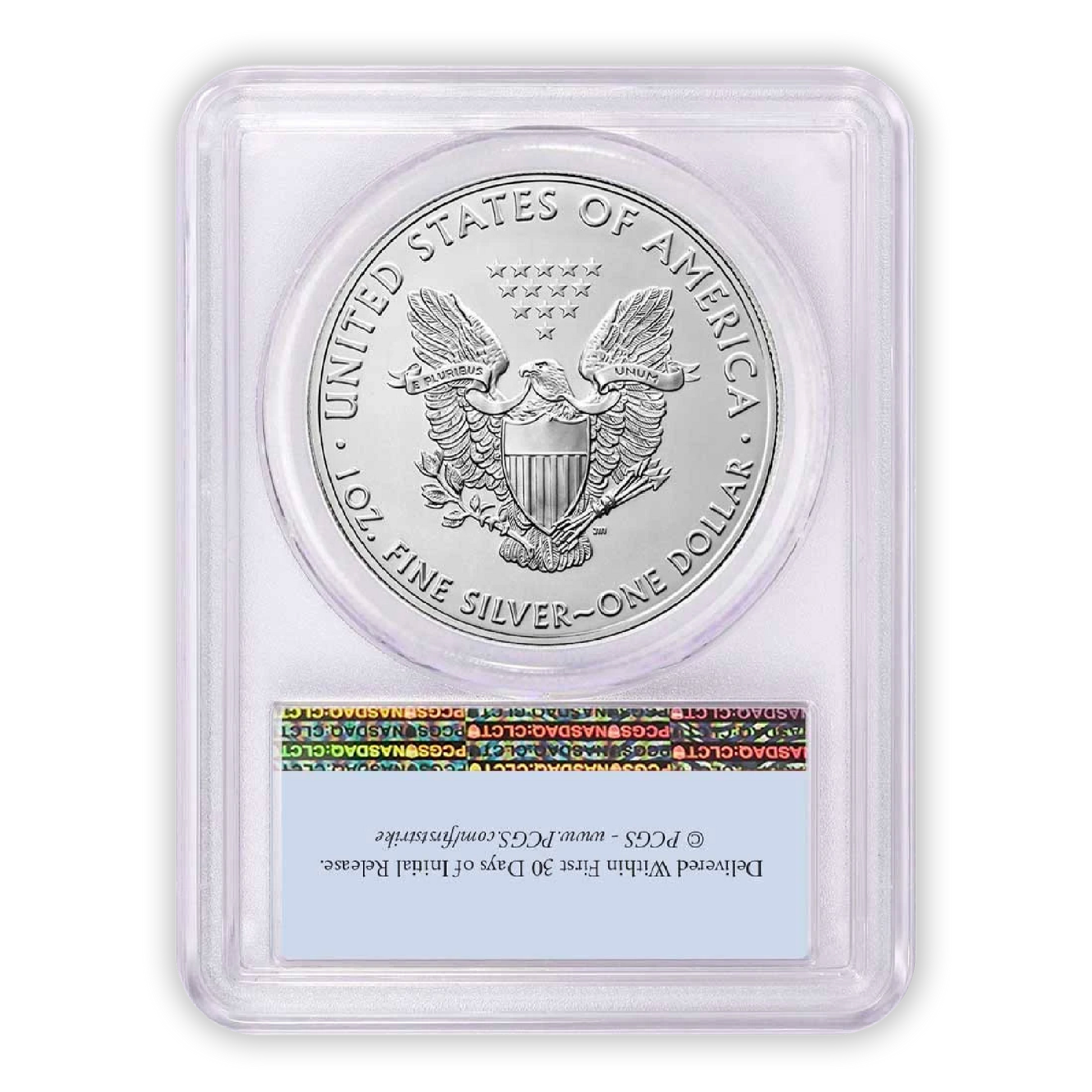 2021 Silver Eagle - Business Strike - Type 1 - PCGS MS70 FS First Strike Flag Label - CoinsTV